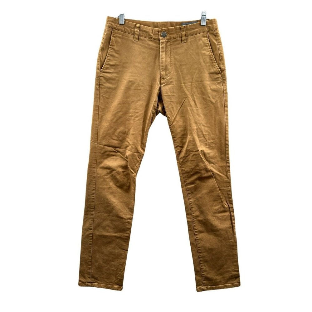 Bonobos Chino Pants Mens 30 X 32 Brown Tailored Fit Flat Front Casual Comfort